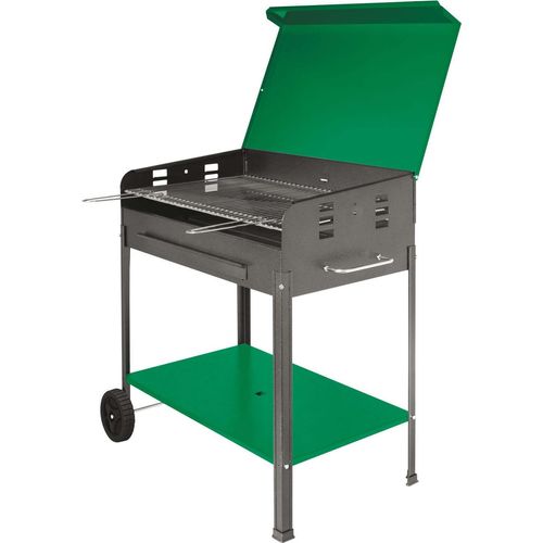 Holzkohlegrill Grill Seite unterstützt Räder Grill Abdeckung 517