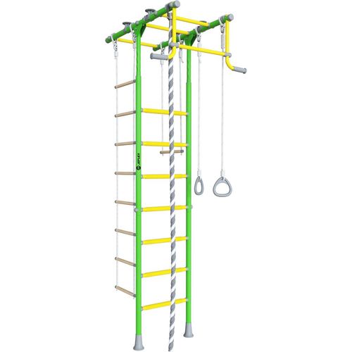 Sprossenwand ClimbMaxx M1 grün-gelb