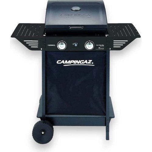Stahl 2-Flammen-Gasgrill mit Rädern und Deckel mit Thermometer XPERT 100 L PLUS