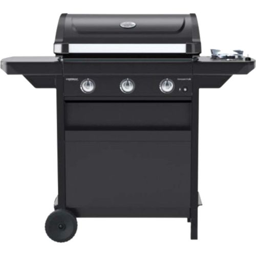 Gasgrill 3 Brenner Stahl Seitenbrenner und Deckel mit Thermometer COMPACT 3LS