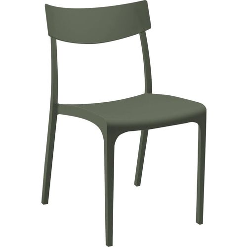Gartenstuhl Lupia, Gartensitz, Outdoor-Stuhl, Outdoor-Sessel, Italy, 54x46 h80 cm, Grün