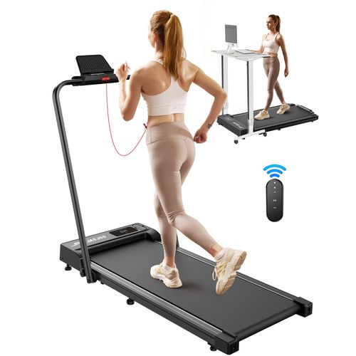 JT51 Laufband, 2-in-1-Laufband zum Gehen und Laufen für den Heimgebrauch, 1-10km/h Klappbar Laufband mit Fernbedienung und App