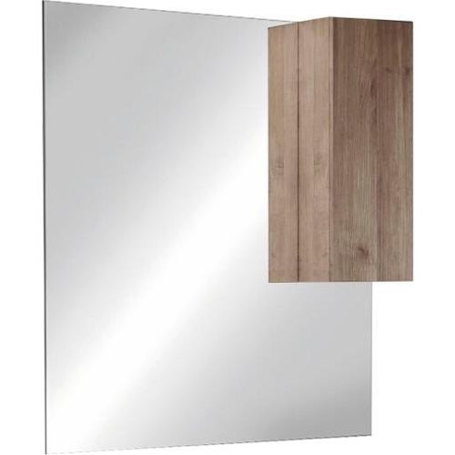 Designerspiegel mit Aufbewahrung, 100x110 cm, Kollektion FRASSI, Farbe helles Eichenholz