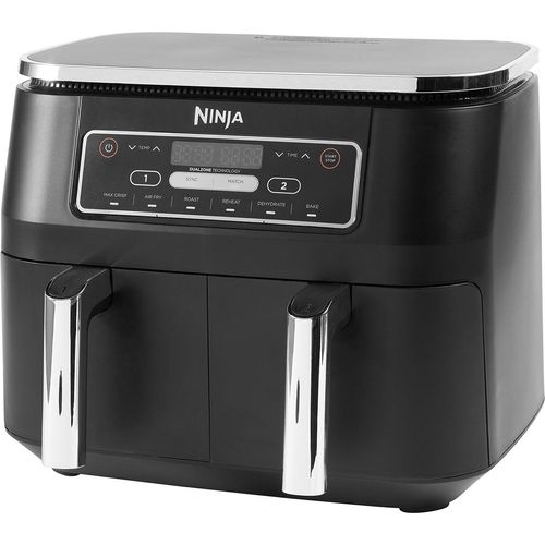 Schwarze Ninja Af300Eu Zweistufige Fettfreie Friteuse Mit 2 Körben, 7,6L
