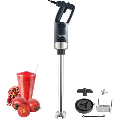 Pürriermixer Elektrische Stabmixer 750 W, Hochleistungs-Pürierstab Einstellbare Drehzahlen, Edelstahl Mehrzweck Stabmixer 855 mm Abnehmbarer Rührstab, inkl. Wandhaken & Ersatzklingenkopf
