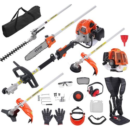 5-in-1 Heckentrimmer Benzin-Heckenschere 26CC Langstielheckenschere 0,54L