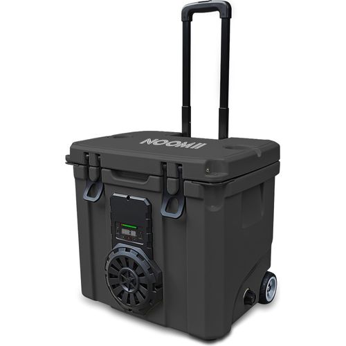 NooMii BeatRoller 35 – Kühlbox mit integriertem Bluetooth-Lautsprecher | 35L Volumen: Dark Grey Farbe: Dark Grey