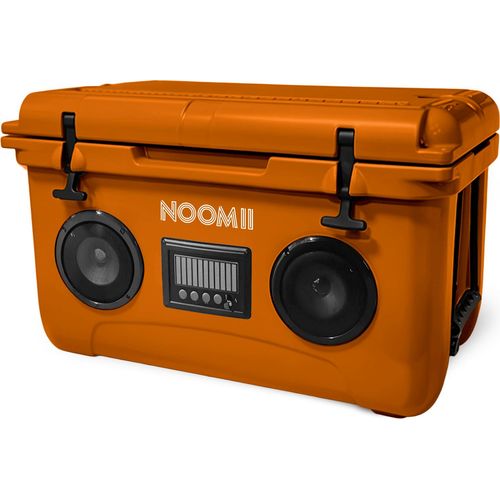 NooMii ColdBeats 45 – Kühlbox mit integriertem Bluetooth-Lautsprecher | 45L Volumen: Orange Farbe: Orange