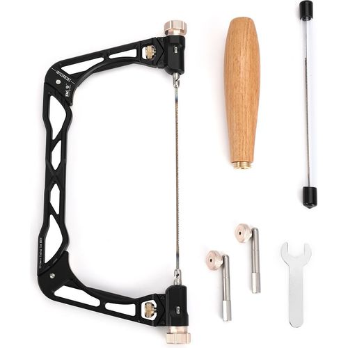 HONGDUI KM-19 Laubsäge Kombisäge, 15,2 cm, Laubsägerahmen und zusätzliches Ersatzklingen für Holzbearbeitung Kunststoff Gummi Schneiden Weichmetall