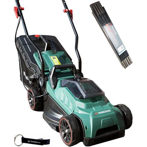 PARKSIDE® 20V Akku Rasenmäher PARM 20 (ohne Akku) mit Zollstock + HEADNMORE® Schlüsselanhänger im HEADNMORE® Bundle