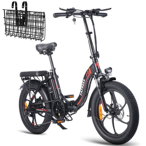 E-Bike Klapprad, 20 Zoll, Elektrofahrrad mit 720 Wh Akku, 75-90 km Reichweite, 250 W Motor, IP54 & Federung, faltbar, LCD Display, 3 Fahrmodi, F20+