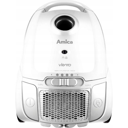 Amica Vi 2032 Hepa13 900W Staubsauger, 2,5 L Beutel, Leistungsregulierung, 8M Reichweite