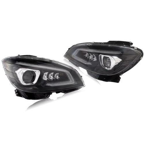 Hauptscheinwerfer 2x – GT Look – Autozubehör – Für Mercedes C-Klasse W204/S204 (2011–2014) – Autozubehör