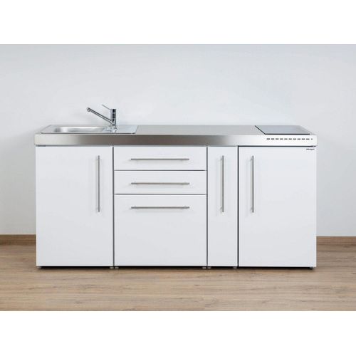 Stengel Miniküche MP 180A,KI mit Kühlschrank,Apothekerauszug, Induktionskochfeld