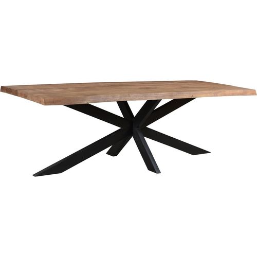 Tisch Nairobi Tree 220x100x76 cm Mangoholz Stahl Natur Schwarz