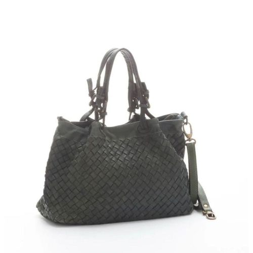 Handtasche Ronka Grau Designer Umhängetasche kleiner Shopper