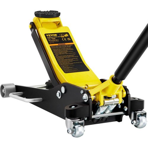 Rangierwagenheber 2,5 T Tragkraft Hydraulischer Wagenheber, 95 - 475 mm Autoheber aus Aluminium & Stahl, Heber Ständer 119 mm Durchmesser, Scherenwagenheber für Geländewagen & Werkstatt usw.