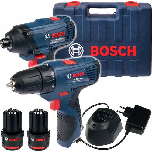 Bosch 12Vgsr120-Li+Gdr 120-Li 2X2.0Ah Schraubendreher Und Schraubendrehersatz Koffer