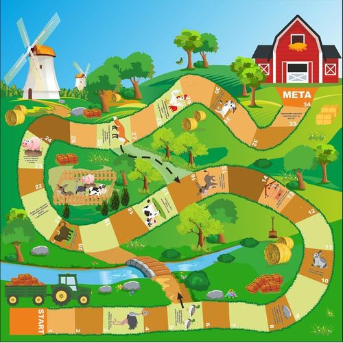 Outdoor Riesen-Brettspiel „Farmer“ 5x5m – Interaktives Familienspiel