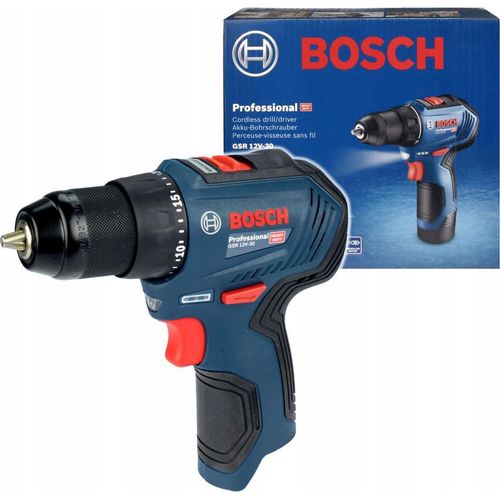 Bosch Schrauber Gsr 12V-30 Bürstenlos Körper 30 Nm 2-Speed Mit Led Taschenlampe
