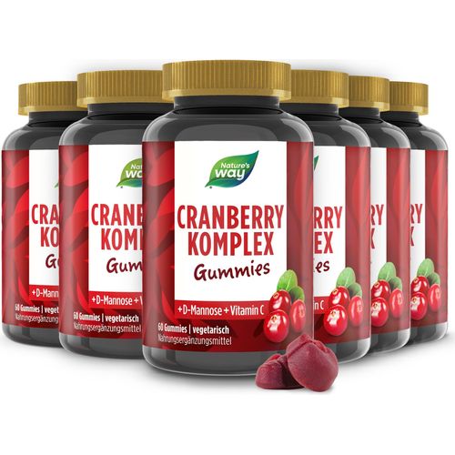 Nature's Way Cranberry Komplex Gummies - mit Vitamin C & D-Mannose - Immunsystem stärken mit Vit. C