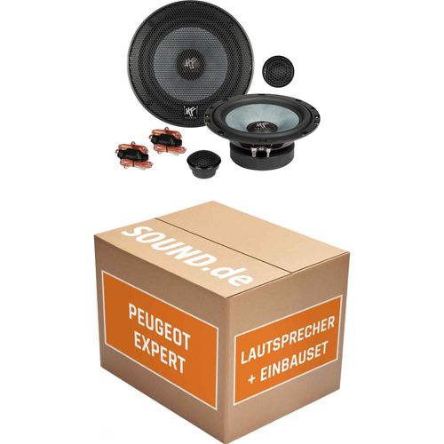 Lautsprecher Boxen Einbaupaket vorne Hifonics ZS6.2E passend für Peugeot Expert | 2x Tief-Mitteltöner 2x Hochtöner