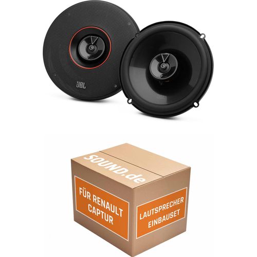 Lautsprecher Boxen Einbaupaket Front JBL Club3 64 passend für Renault Captur I | 180W MAX hoher Wirkungsgrad