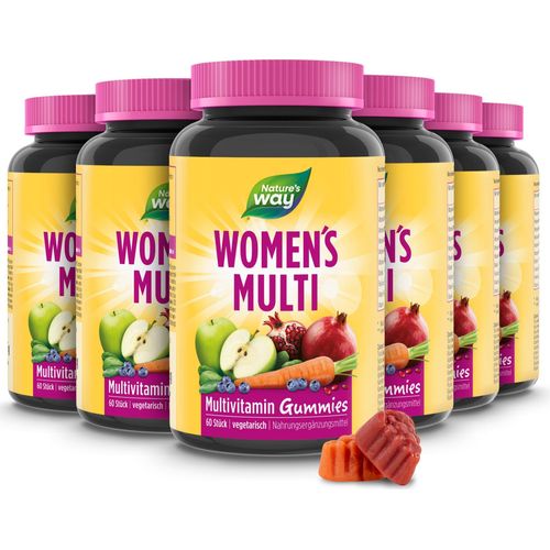 Nature's Way Women's Multi Multivitamin Gummies - A-Z Vitamine für Frauen - mit Folsäure, B12 & Zink