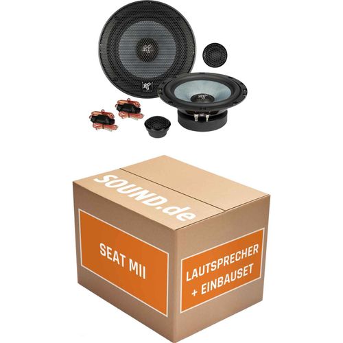 Lautsprecher Boxen Einbaupaket vorne Hifonics ZS6.2E passend für Seat Mii | 2x Tief-Mitteltöner 2x Hochtöner