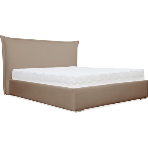 MEBLITO Polsterbett Doppelbett Hovland Bettkasten Schlafzimmer Bett 200x200 cm Run Again 11 – Braun
