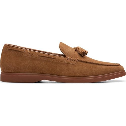 Clarks Slipper Torford Tassel, Rauleder, Braun, Herren