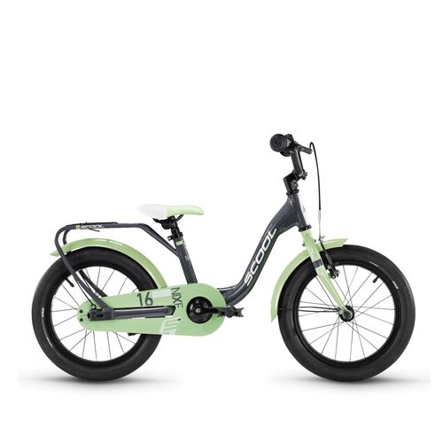 S'COOL niXe 16 Zoll 1-GangGrey/Pastel | 16 Zoll | Kinderfahrrad | Jugendfahrrad | 1 Gang