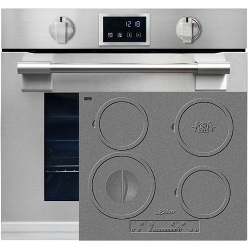 Kaiser Herd Set Autark EH 6339 Einbaubackofen XXL 86L, mit Pyrolyse & AirFry, Touchdisplay mit Induktions-Kochfeld 60 cm 4 Kochzonen KCT 6705 I Herd