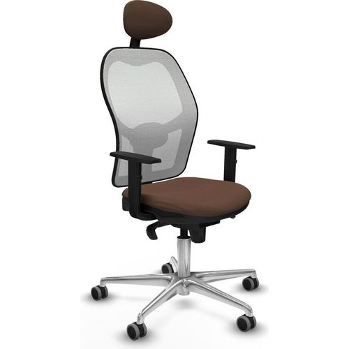 Bürostuhl mit Kopfstütze Jorquera Piqueras y Crespo 1D086G1 Weiß Dunkelbraun