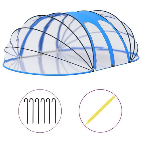 Pool-Kuppel Oval 620x410x210 cm
