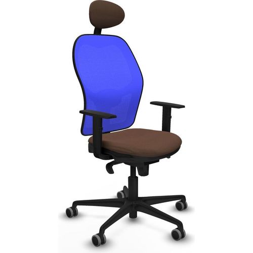 Bürostuhl mit Kopfstütze Jorquera Piqueras y Crespo 1D036G1 Blau Dunkelbraun