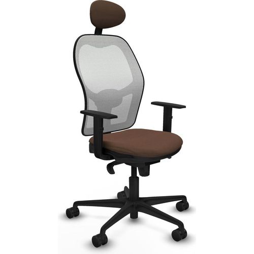 Bürostuhl mit Kopfstütze Jorquera Piqueras y Crespo 1D036N1 Weiß Dunkelbraun