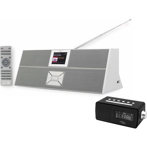 SOUNDMASTER Internetradio IR3300SI + SOUNDMASTER Uhrenradio FS 1