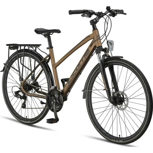 Licorne Bike Premium Touring Trekking Bike in 28 Zoll - Fahrrad für Jungen, Mädchen, Damen und Herren - 21 Gang-Schaltung - Mountainbike - Crossbike