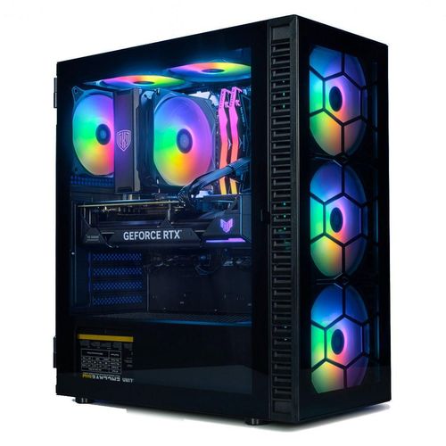 Gaming-PC – AMD Ryzen 7 5700X | Radeon RX 9060 XT 16GB | RGB | Windows 11 Pro | 1TB SSD | 32GB Ram | WiFi