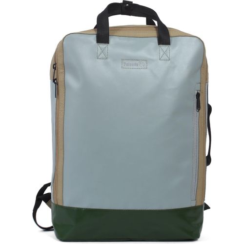 7clouds Laptop-Rucksack Agal 7.3 M grey - junglegreen - camel