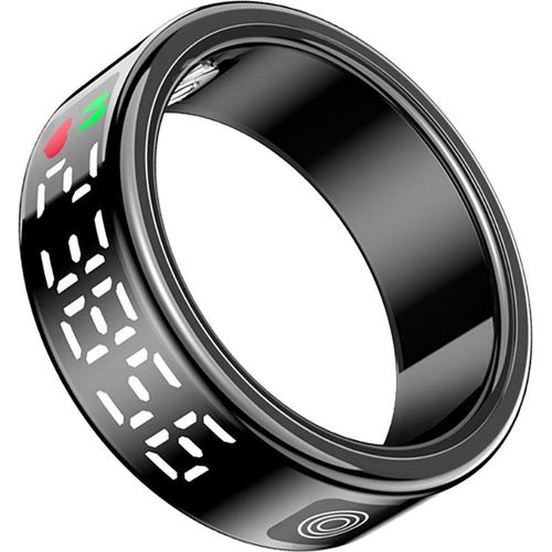 Avizar, Smart-Ring Diana LED Gesundheits-Tracking Größe L, Schwarz