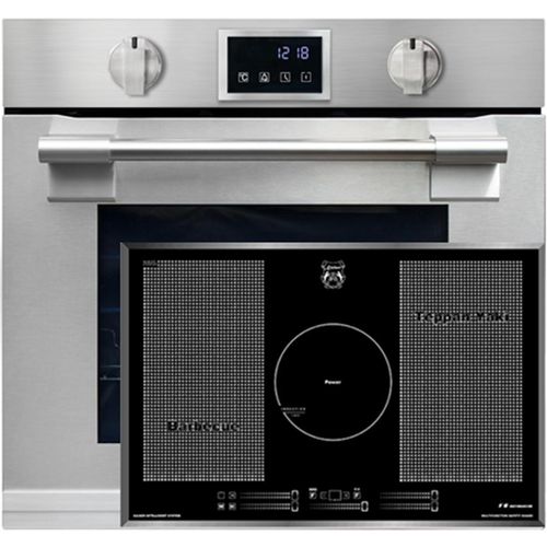 Kaiser Herd Set Autark EH 6339 XXL Einbau-Backofen 86L, mit Pyrolyse & AirFry , Touchdisplay, 11 Funktionen mit Induktions-Kochfeld 77 cm KCT 777
