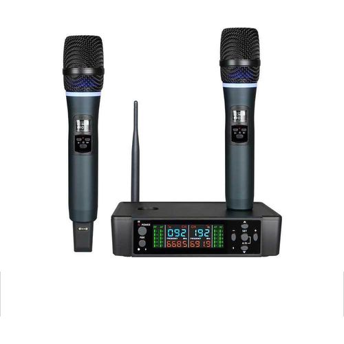 INF Professionelles Mikrofon-Set mit Ladefunktion und Anti-Feedback