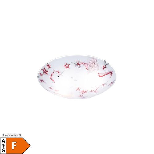 LED Kinder Deckenlampe, Einhorn, rosa-weiß, 40 cm, NATALIE