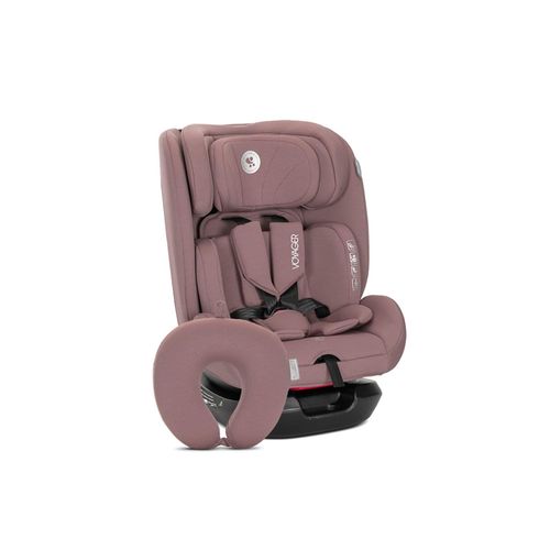 Lorelli Kindersitz Voyager i-Size (40-150 cm) Nackenkissen, Kopfstütze, Gurt rosa