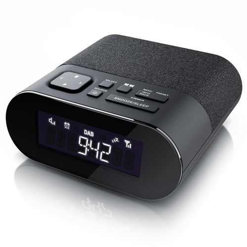 BEARWARE DAB+ Radiowecker - Küchenradio digital - FM und DAB / DAB + Radio mit je 20 Speicherplätzen - 16 Lautstärkestufen - Wecker - große Ziffern