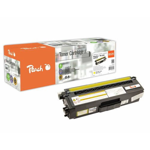 Peach B325 y Toner ye ersetzt Brother TN-325y für z.B. Brother DCP -9055 CDN, Brother DCP -9270 CDN, Brother HL -4100, Brother HL -4140 CN (wiederaufbereitet)
