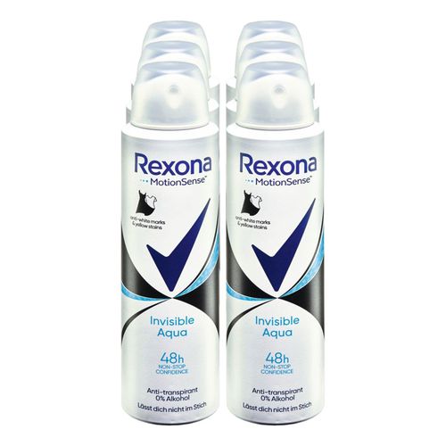 Rexona Deospray Aqua 150 ml, 6er Pack