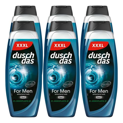 duschdas Duschgel for Men 675 ml, 6er Pack